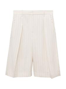 Свободные плиссированные брюки MANGO CAMBERRA, Natural White