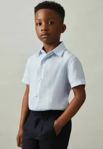 Рубашка с коротким рукавом стандартного кроя для отдыха Reiss, Pale Blue