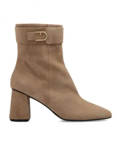 Стильные ботильоны на каблуках Furla, бежевый