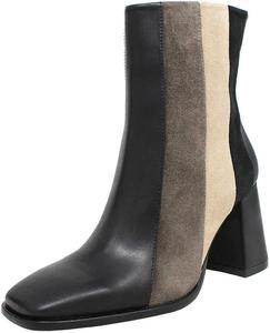 Женские ботильоны YDN с квадратным носком и высоким каблуком, контрастная строчка, для вечерних вечеринок, размеры 4-15 США