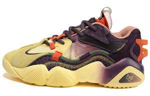 State Pole 6371 Кроссовки женские низкие массивные ярко-желтые/темно-фиолетовые Peak