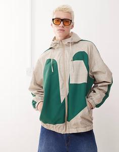 Спортивная куртка Reclaimed Vintage Festival с принтом в виде сращенной клетки