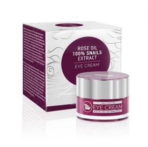 Мультиактивный крем для глаз со 100% экстрактом улитки, натуральным маслом болгарской розы и биопептидами, 25 мл Bulfresh