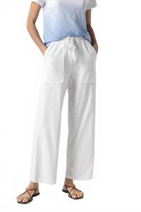 Брюки на шнурке белые Lilla P