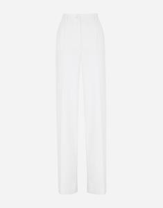 Шерстяные брюки Dolce & Gabbana, белый