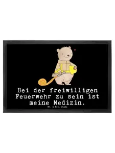 Коврик для ног Mr. & Mrs. Panda, черный