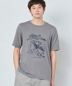 Футболка с графическим принтом из органического хлопка Lake Wash, японский крой.