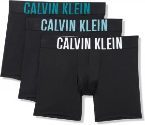 Комплект из 3 трусов-боксеров Calvin Klein Men Intense Power, Black Bodies W/ Aqua Bar, White, Brisk Blue Logos