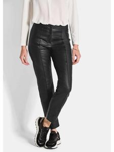 GOLDNER Короткий размер: кожаные леггинсы Bella облегающего кроя, с высокой талией, черные