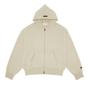 Худи Fear of God Essentials Classic Full Zip Hoodie, Heather Stone