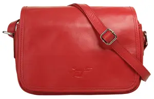 Сумка через плечо Samantha Look, натуральная кожа, производство Италия, красный