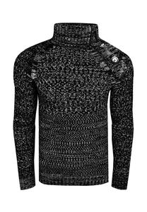 Свитер с модными декоративными пуговицами RUSTY NEAL, черный