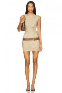 Мини-платье "Golden hour" Lioness, travertine