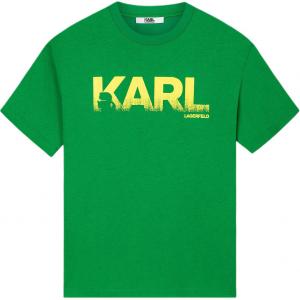 Karl Lagerfeld / Karl Lagerfeld Jeans Мужская зеленая футболка KARL LAGERFELD