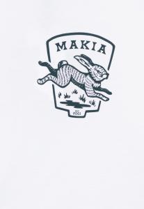 Футболка с принтом RABBIT UNISEX Makia, белый