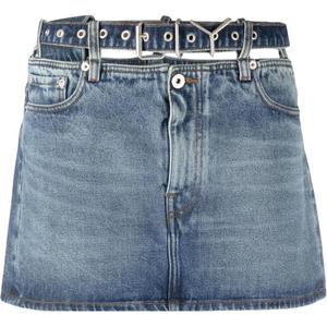 Юбка-мини Y Belt Denim Y/Project, синий
