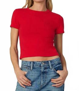 Детская футболка с коротким рукавом в вишнево-красном цвете JOE'S Jeans