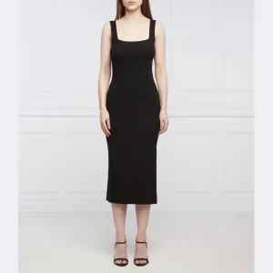 Платье-Студия с добавлением льна Superdry, черный