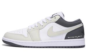 Air 1 Противоскользящие Износостойкие Низкие Винтажные Баскетбольные Кроссовки Унисекс Черный Серый Jordan