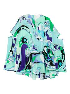 PUCCI платье мини с узором, зеленый