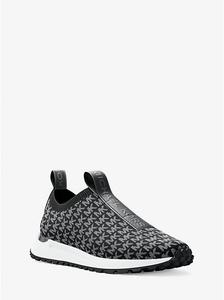 Вязаные кроссовки Bodie с металлическим логотипом, без шнуровки Michael Kors, черный