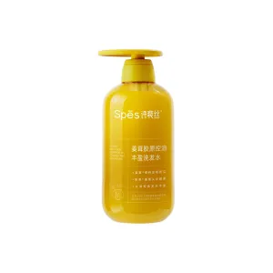 Spēs Желтый шампунь Spes Ginger Collagen для жирных волос с эффектом объема и пушения, имбирный аромат