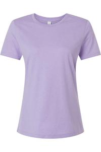 Женская свободная футболка BELLA + CANVAS Heather CVC, цвет heather dark lavender