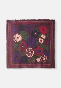 Шарф Maradji WINTER BLOOM, Figue/Bordeaux
