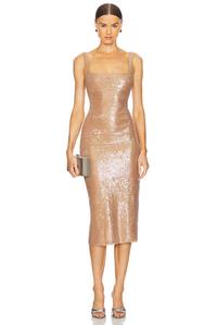 Платье миди веда Camila Coelho, цвет neutral