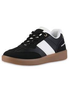 Кроссовки на шнуровке VAN HILL, черный