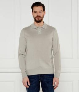 Шерстяная рубашка поло avac Slim fit Boss Orange, желтый