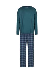 Phil & Co. Berlin Пижамная фланелевая рубашка темно-синего/зеленого цвета