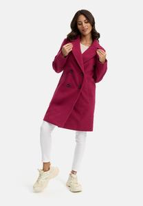 Классическое пальто FROSTJUWEL Navahoo, темно-красный