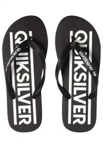 Сандалии с т-образным ремешком и логотипом java Quiksilver, Black/Black/White