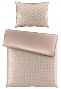 Dieter Knoll Бежевое двустороннее покрывало на кровать, 140x220 см, хлопок