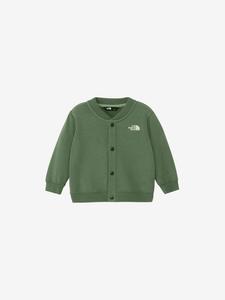 Толстовка с логотипом и куртка (детская) The North Face, цвет Duck Green