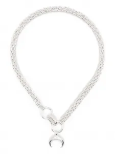 Колье Recycled Pewter Moon Marine Serre, серебяный