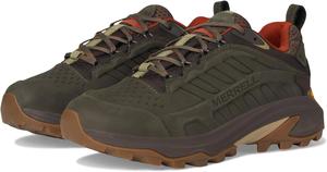 Мужские водонепроницаемые кожаные кроссовки Merrell Moab Speed 2, Olive