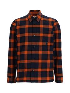 Рубашка на пуговицах классического кроя CHASIN' Axel Xedo, темно-синий/оранжевый