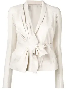 Куртка со сборками Rick Owens, белый