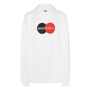 Толстовка uniform logo print hoodie 'white' Balenciaga, белый