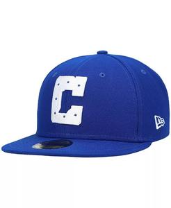 Мужская кепка Royal Indianapolis Colts Logo Omaha 59FIFTY Fitted New Era