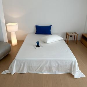 Luolai Home Простыня односпальная 245х250 см из чистого хлопка, цвет белый