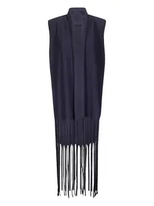 Свитер с бахромой Archivio B, синий