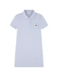 Платье с карманом на пуговице Lacoste Kids, синий