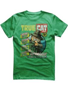 Футболка True Cat Cases Cover T-Shirt зеленого цвета Garfield