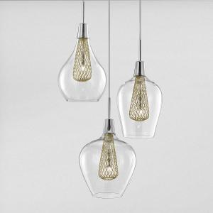 Подвесной светильник Nova Luce Filo, алюминий - 3-пламенный