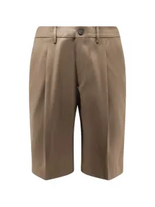 Плиссированные шорты Golden Goose, бежевый