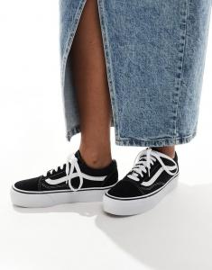 Vans - Old Skool - Черные кроссовки на платформе