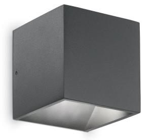 Уличный настенный светильник Ideal Lux Rubik, черный
